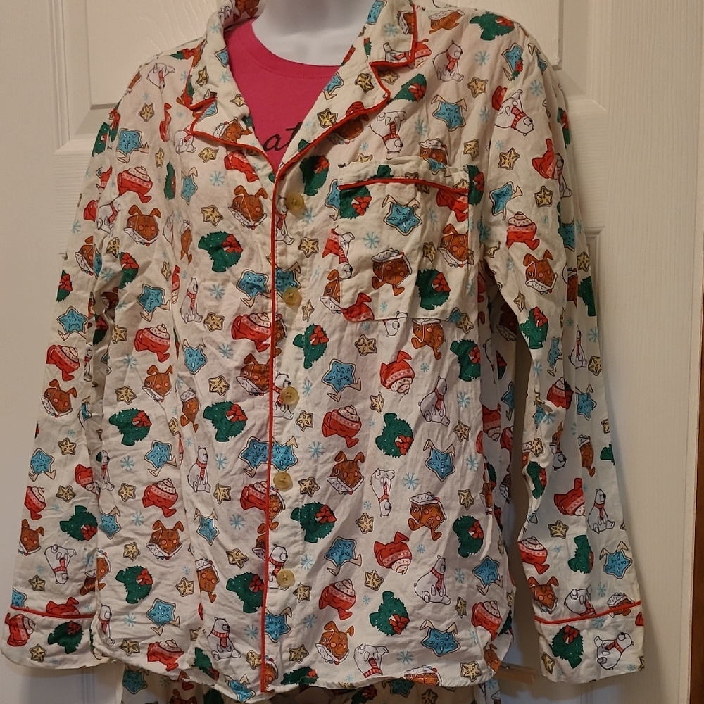 Pajama Set Gingerbread and Snowflake